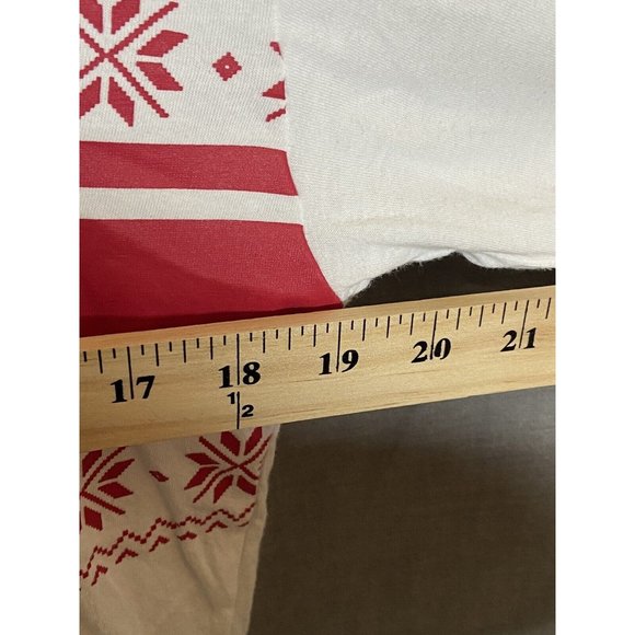 Victoria’s Secret PINK Shirt XS Red White Pink Nation Holiday Long Sleeve Top.‎ - Picture 7 of 8
